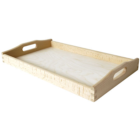 Peacock Wooden tray - rectangular - 41,5x5,5x24,5cm
