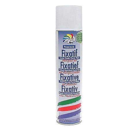 Peacock Fixative for pencil, charcoal, pastel, photo - spray can 400ml