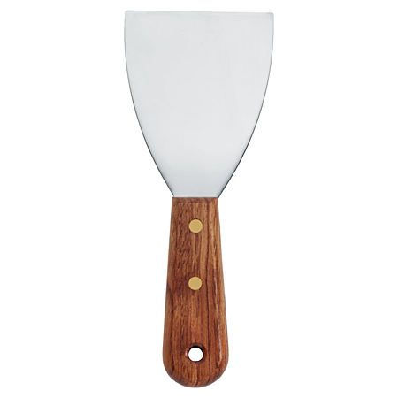 Peacock Stainless steel spatula - straight corners