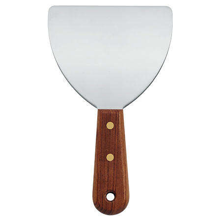 Peacock Stainless steel spatula - round corners