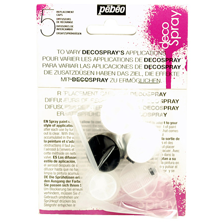 Pébéo DecoSpray - pack of 5 replacement caps