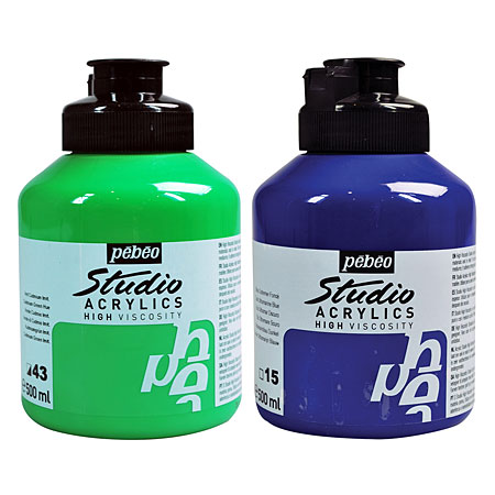 Pébéo Studio Acrylics High Viscosity - fine acrylic paint - 500ml jar