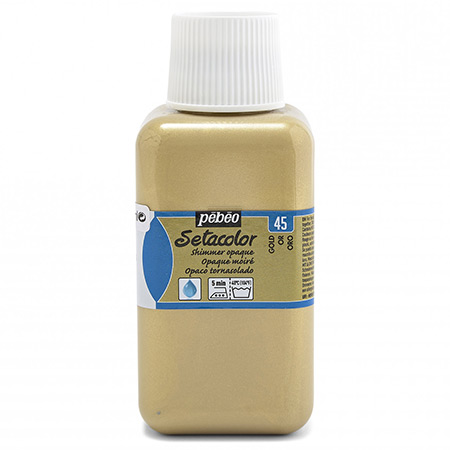 Pébéo Setacolor - heat set fabric paint - opaque shimmer colours - 250ml bottle