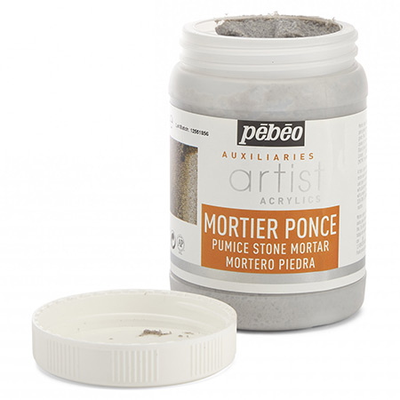 Pébéo Artist Acrylics - pumice stone mortar - 250ml jar