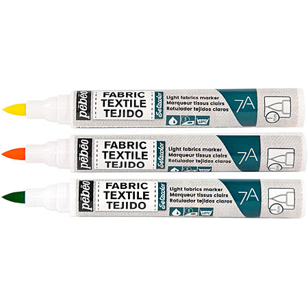 Pébéo 7A Transparent - fabric marker - brush tip (1mm)