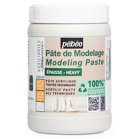 Pébéo Studio Green Heavy Modeling Paste - zware opake pasta