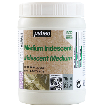 Pébéo Origin Acrylics - médium iridescent - pot 225ml
