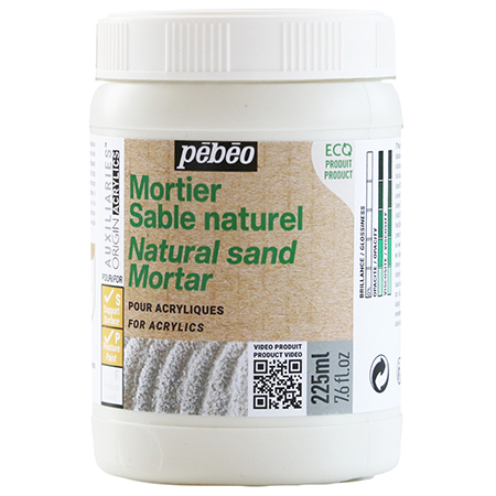 Pébéo Origin Acrylics - mortier sablé naturel - pot 225ml