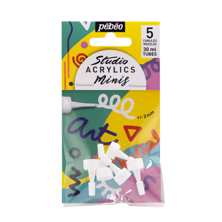 Pébéo Sachet de 5 canules pour Studio Acrylics 30ml