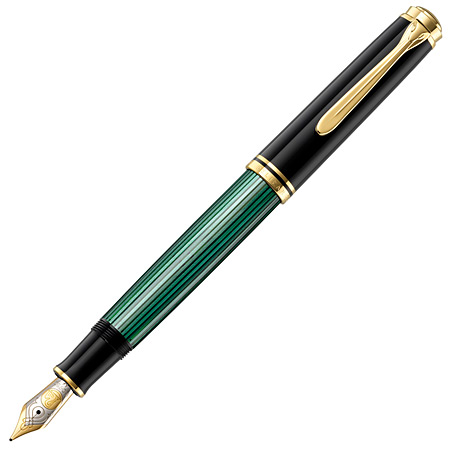 Pelikan Souverän M800 - fountain pen - extra-fine nib - black/green