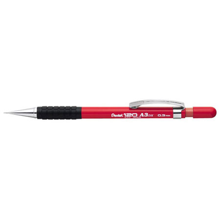 Pentel Hi-Graph - propelling pencil 0,3mm - red barrel