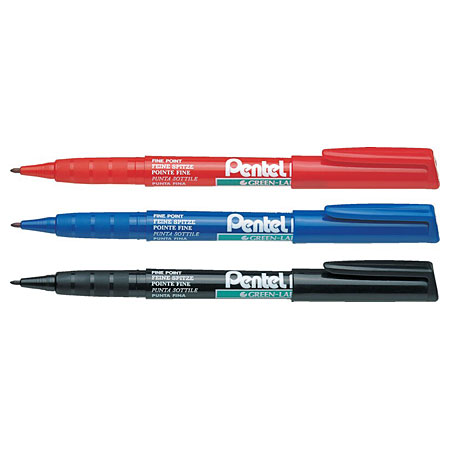 Pentel Pen NMS50 - maqueur permanent - pointe conique fine (2mm)