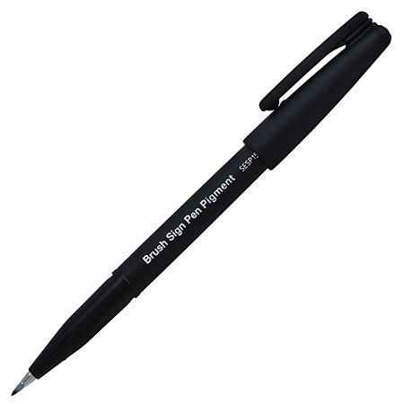 Pentel Brush Sign Pen Pigment - feutre à encre pigmentée - pointe pinceau