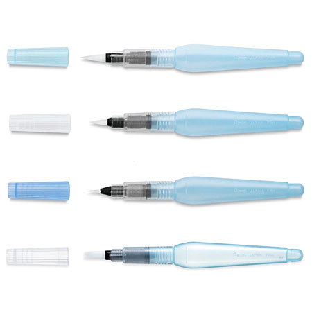 Lot De 3 Stylos Pinceaux à Eau Aquash - Longueur 12 Cm, Pointe Ronde - Pour Aquarelle Sans Désordre, Idéal Débutants Et Artistes