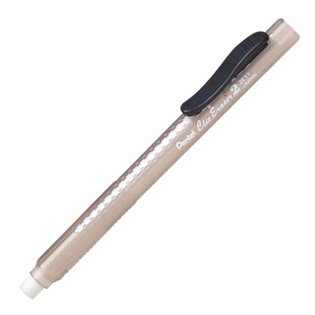 Pentel Clic Eraser 2 - eraser - clear plastic barrel