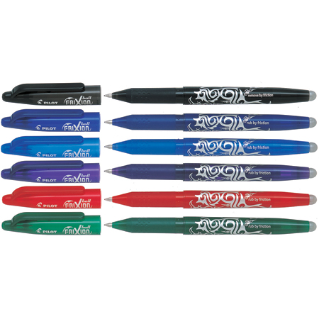 Pilot FriXion Ball 07 - rollerball encre gel - effaçable & rechargeable - pointe moyenne (0,7mm)