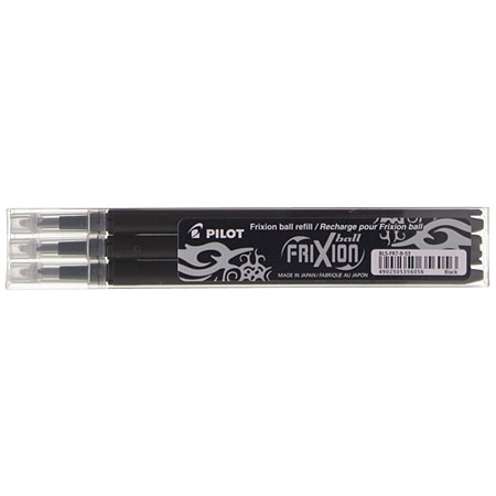 Pilot FriXion BLS-FR7 - set de 3 recharges rollerball - pointe moyenne (0,7mm)