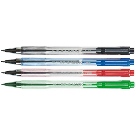 Pilot BP-S Matic - stylo-bille rétractable - rechargeable - pointe fine  (0,7mm) - Schleiper - Catalogue online complet