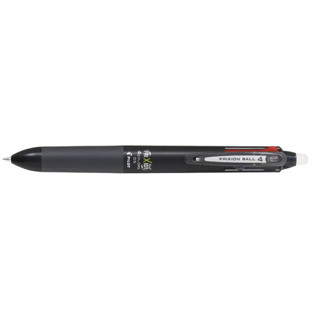 Pilot FriXion Ball 4 Colours - retractable gel ink rollerbal - erasable & refillable  - fine point (0.5mm)