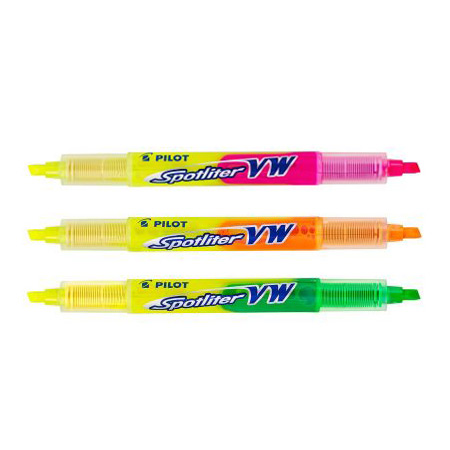 Pilot Spotliter VW - 2 colours highlighter - 2 chisel tips (3.6mm)