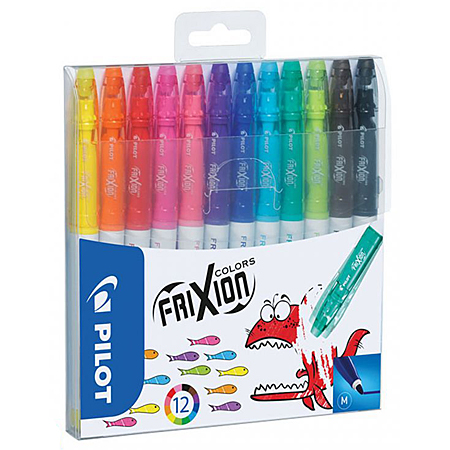 Pilot FriXion Colors - plastic etui - assortiment van uitwisbare kleurstiften