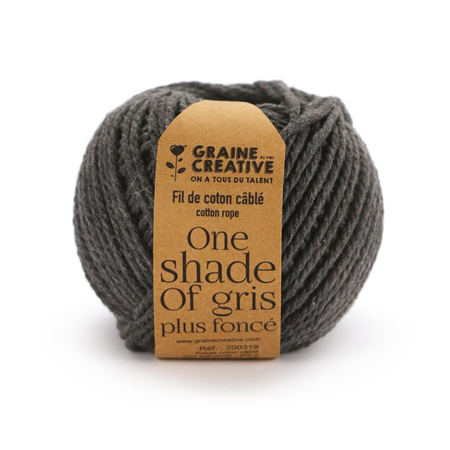 Graine Créative Twisted cotton yard - 200g ball - 2.5mm x 80m
