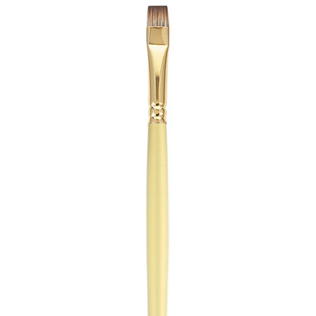 Pinceau Raphael Mini Manche Court - Plat, Synthétique - Précision Pour Peinture à L'huile, Aquarelle - Taille 0