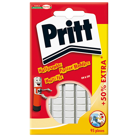 Pritt Sticky Tac - kneadable adhesive squares - promotional pack