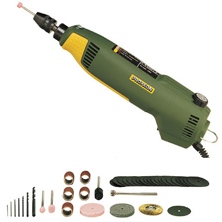 Proxxon FBS 230/E - drill/grinder & case of 40 accessories