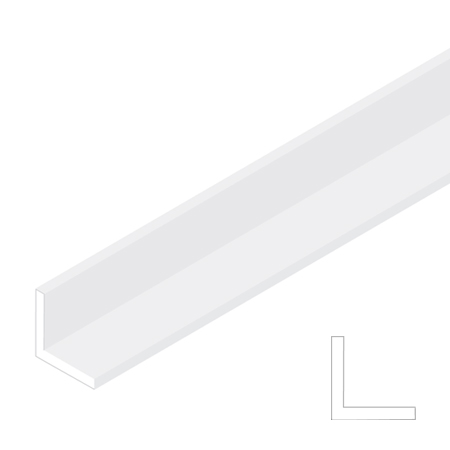 Raboesch Styrene profile - L (square) - 1m - white