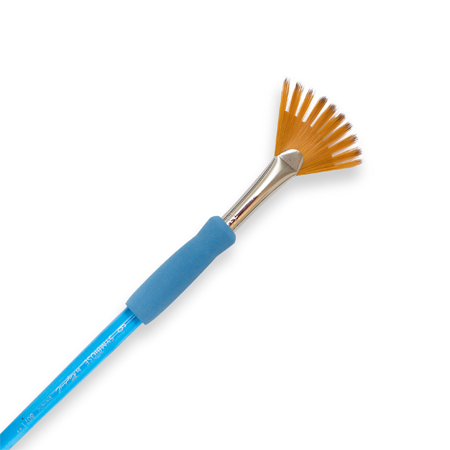 Raphaël Symbiose - pinceau série 8071 - fibres synthétiques - forme éventail dentelé - manche court - n°6