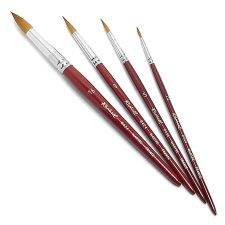 Raphael Martora - brush series 8424 - red sable - round - short handle