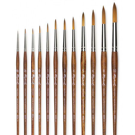 Pointed round synthetic precision paintbrush - 8504 series - Raphaël