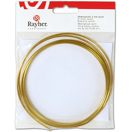 Rayher Brass wire - 2mmx3m