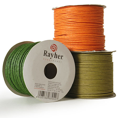 Rayher Brassed paper twine - spool 2mmx25m