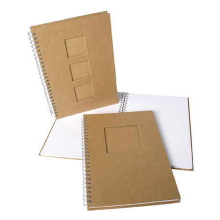 Rayher Wirebound notebook to decorate - cardboard - 60 sheets 70g/m² - A5