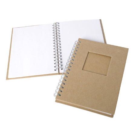 Rayher Wirebound notebook to decorate - cardboard - 60 sheets 70g/m² - A6