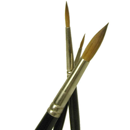 Rekab Brush series 013K - kolinsky sable - round - short handle