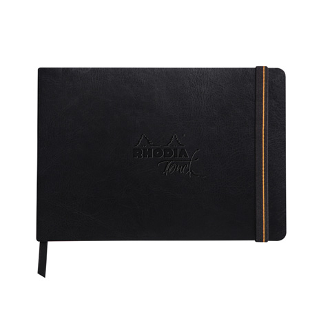 Rhodia Touch Bristol Book - tekenalbum - 32 vellen Bristol 205 gr/m² - kunstleer omslag - elastische sluiting
