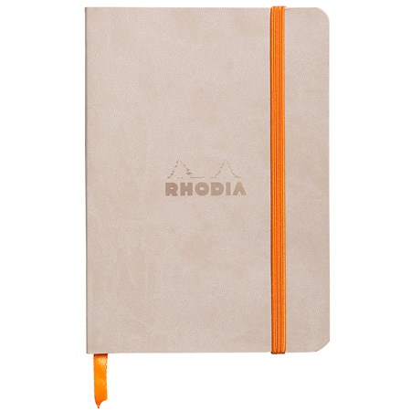 Rhodia Rhodiarama - gelijmd schrijfboek - soepele omslag in kunst-leder - 144 bladzijden - 10,5x14,8cm (A6)