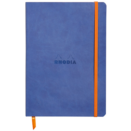 Rhodia Rhodiarama - carnet collé - couverture souple en simil cuir - 160 pages - 14,8x21cm (A5)