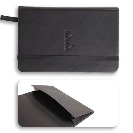 Rhodia Webnotebook - carnet de note - 192 pages 90g/m² - 9x14cm - uni - couverture rigide en simili cuir