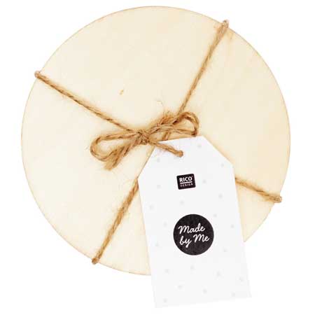 Rico Design Houten onderzetters - 6 stuks - 10 cm