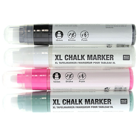 Rico Design XL Chalk Marker - krijtmarker - vierkantige punt 15mm