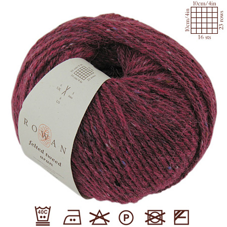 Rowan Felted Tweed Aran - yarn, 50% merino wool, 25% alpaca, 25% viscose - ball 50g - 87m