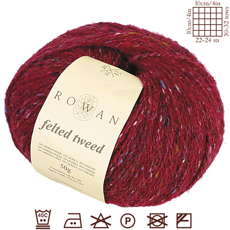 Rowan Felted Tweed DK - draad, 50% merino wol, 25% alpaca, 25% viscose - kluwen 50gr - 175m
