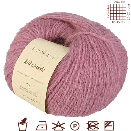 Rowan Kid Classic - yarn, 70% lambswool, 22% kid mohair, 8% polyamide - ball 50g - 140m