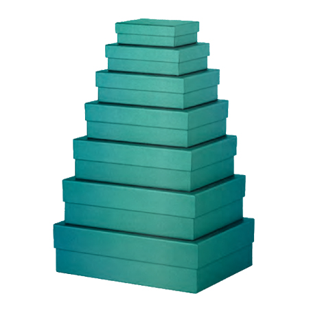 Rössler Boxline - cardboard box - metallic opal