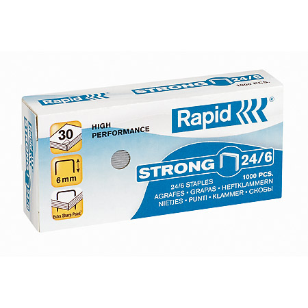 Rapid Strong - boîte de 1000 agrafes - 24/6