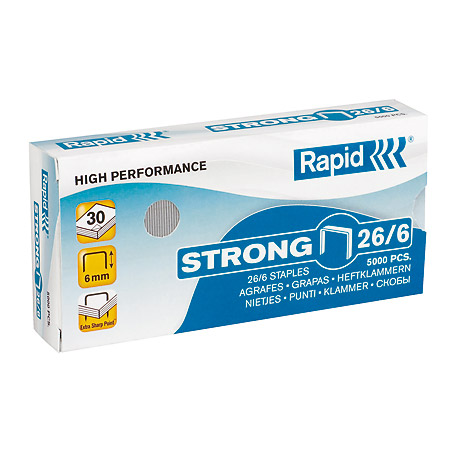 Rapid Strong - box of 5000 staples - 26/6